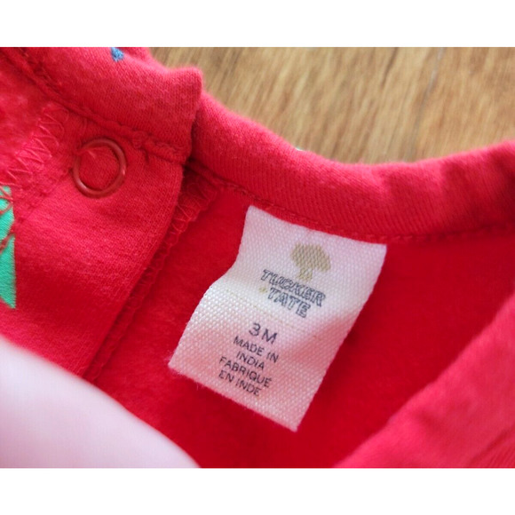 Tucker + Tate Baby Girl 3 Months Christmas Tree Holiday Printed Sweater Dress - Picture 3 of 8